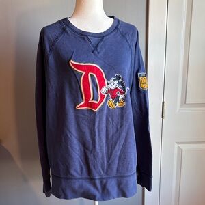 Disney Navy Blue Crewneck Sweater with Mickey Design